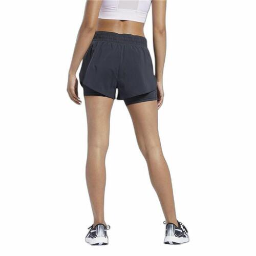 Reebok Wor Run 2-in-1 løbeshorts til kvinder - Sort (XL)