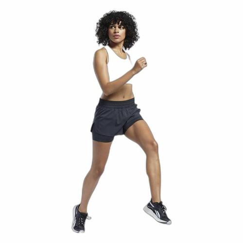 Reebok Wor Run 2-in-1 løbeshorts til kvinder - Sort (XL)