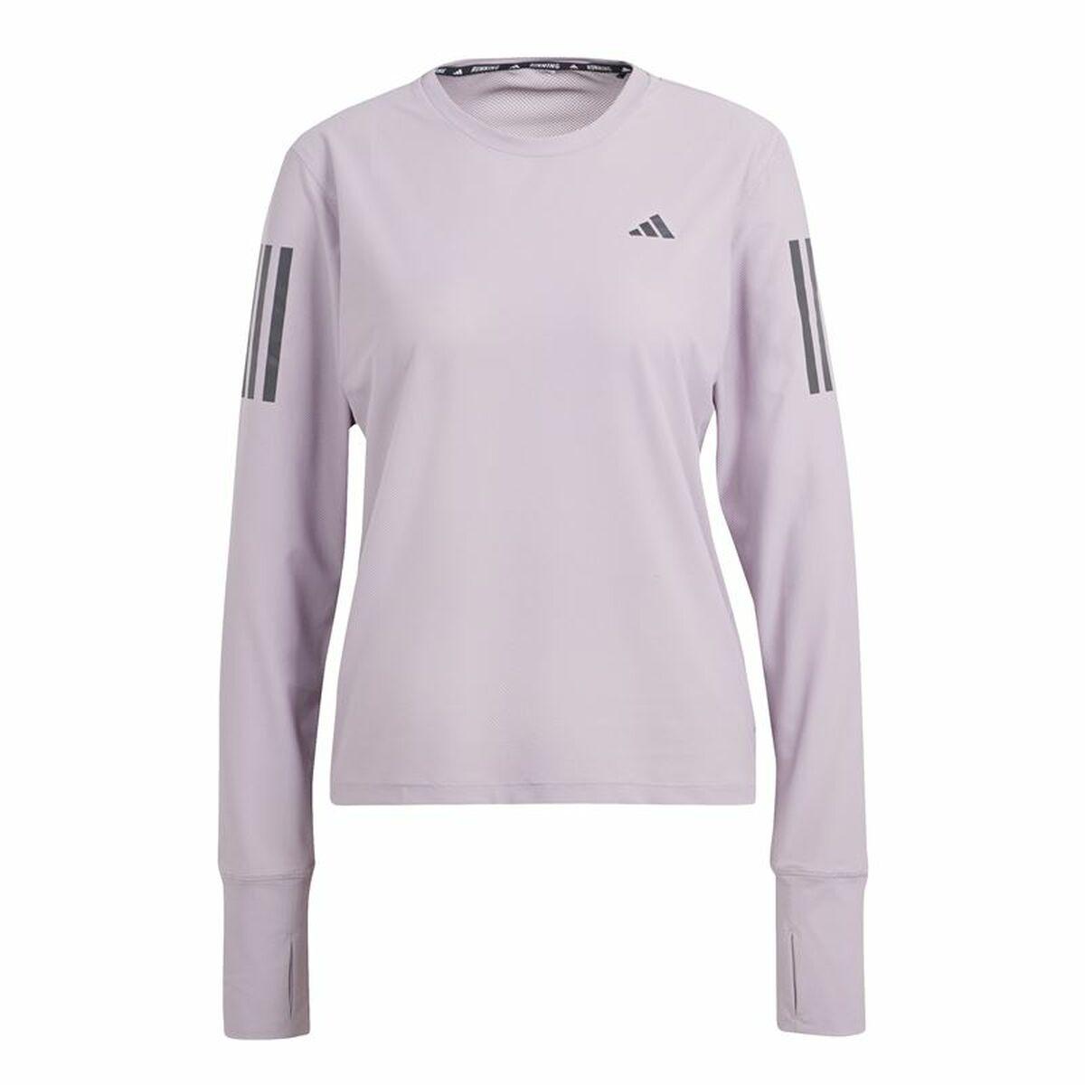 Adidas Own the Run langærmet T-shirt dame - lilla, str. L