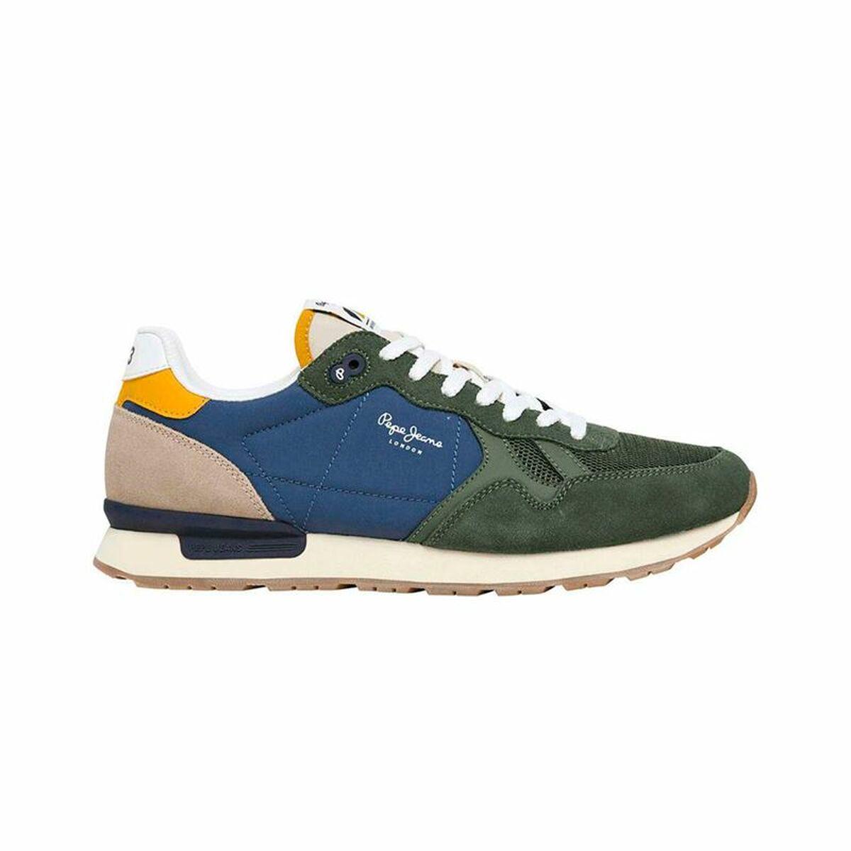 Pepe Jeans Brit Camp herresneakers - Grøn, str. 44