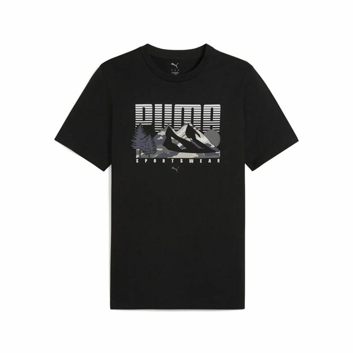 Puma Graphics Mountain Tee herre T-shirt, kortærmet - M