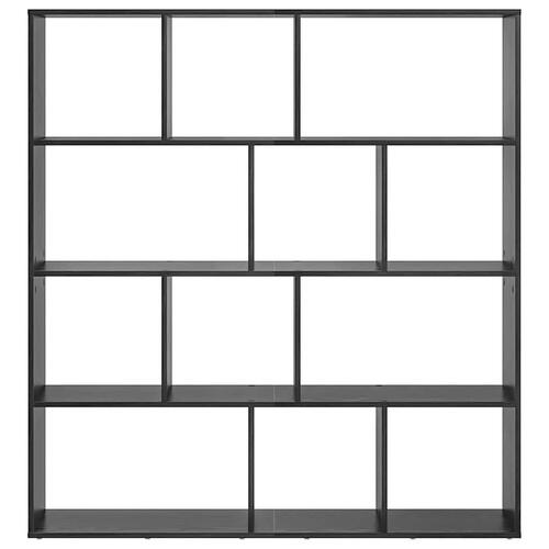 Bogskab Sort eg 132 x 29 x 141.5 cm Konstrueret træ