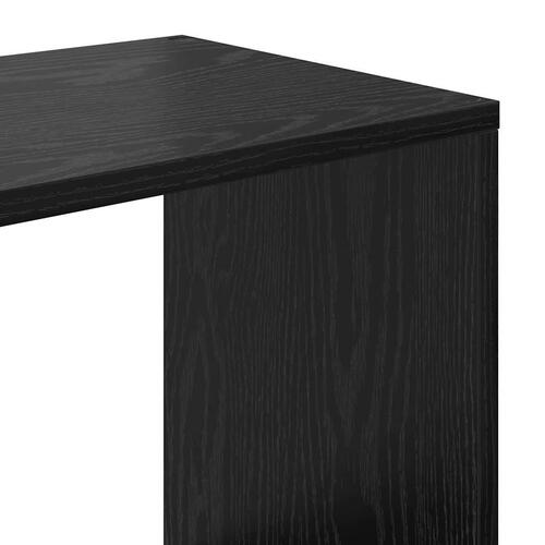 Bogskab Sort eg 132 x 29 x 141.5 cm Konstrueret træ