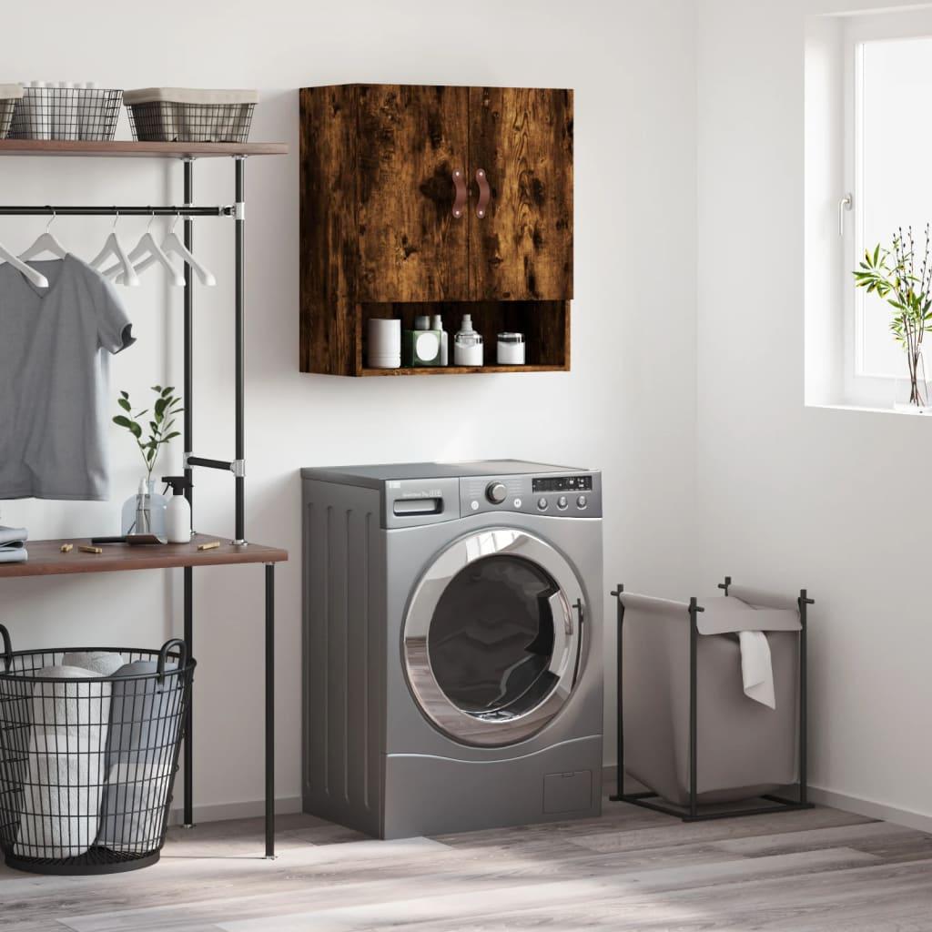 Vægskab 60x31x70 cm konstrueret træ røget egetræsfarve