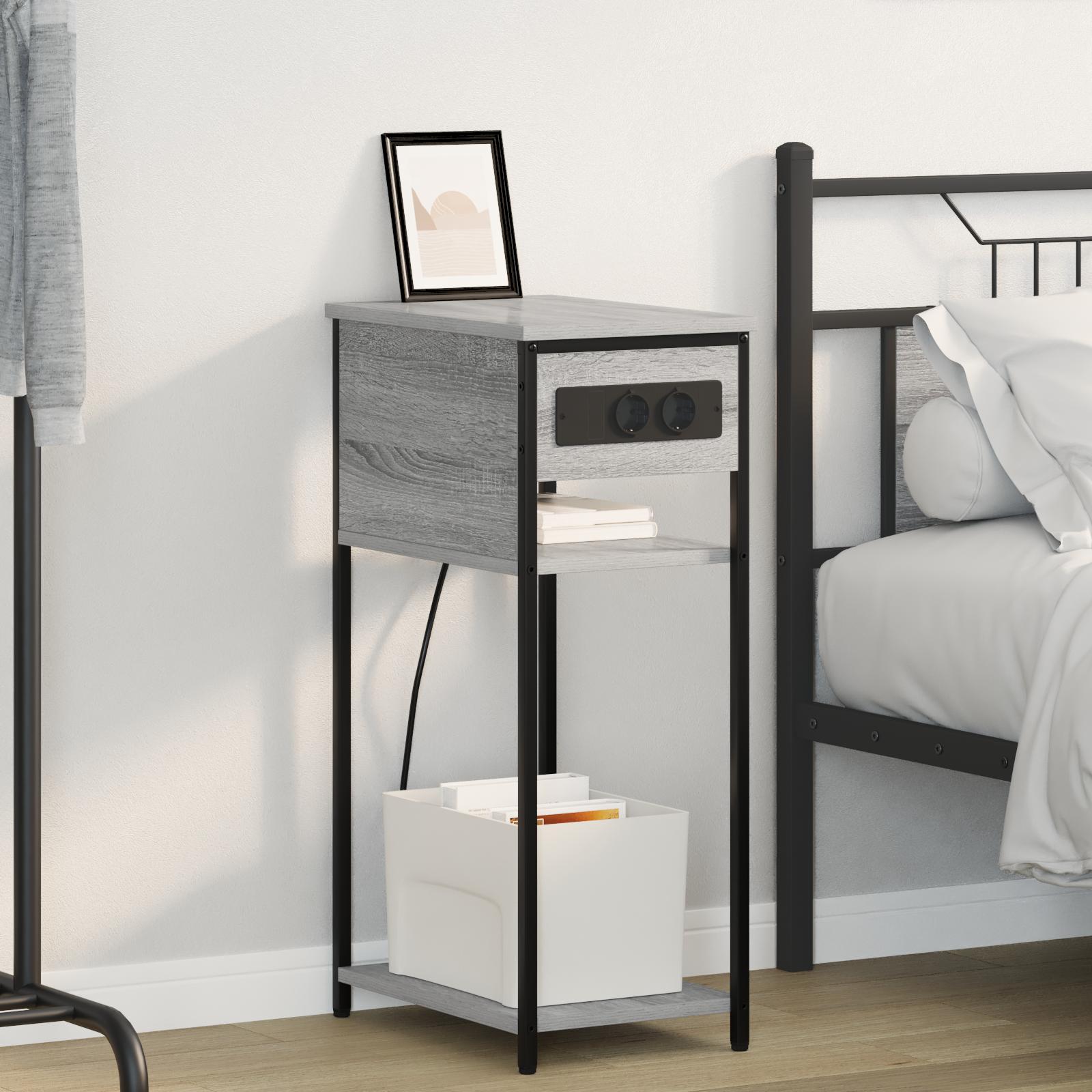 Natskab Grå sonoma-eg 28.1 x 40.9 x 75 cm Konstrueret træ