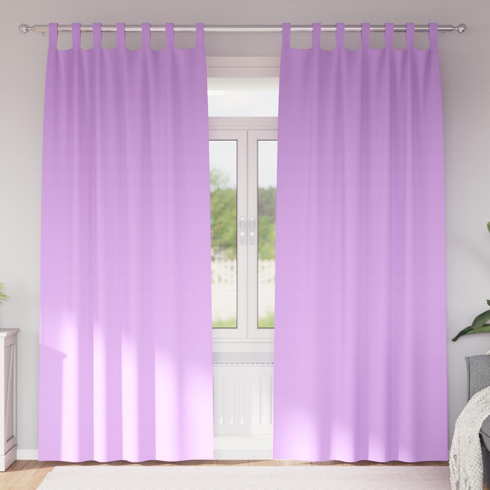 Mørklægningsgardiner med gardiner Lilla Polyester billede