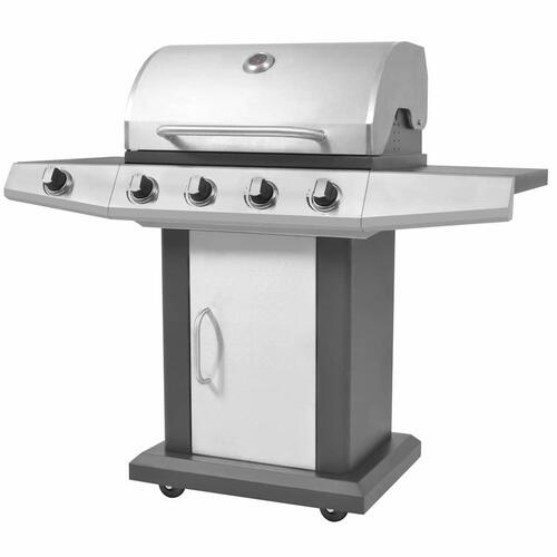 Gasgrill Sølv 132 x 61 x 118 cm Rustfrit stål