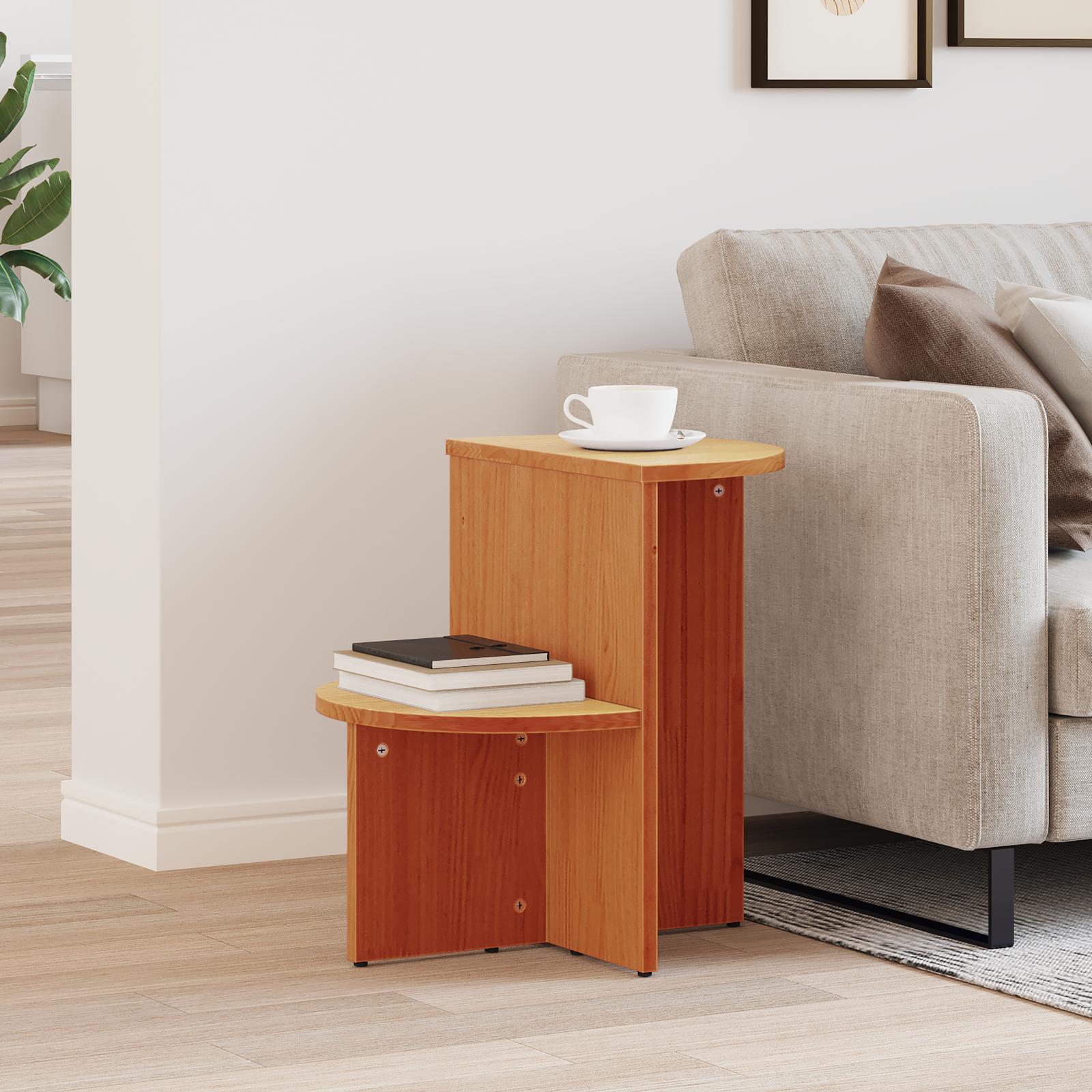 Sidebord Gyldenbrun 50 x 40 x 50 cm Massiv fyrretræ