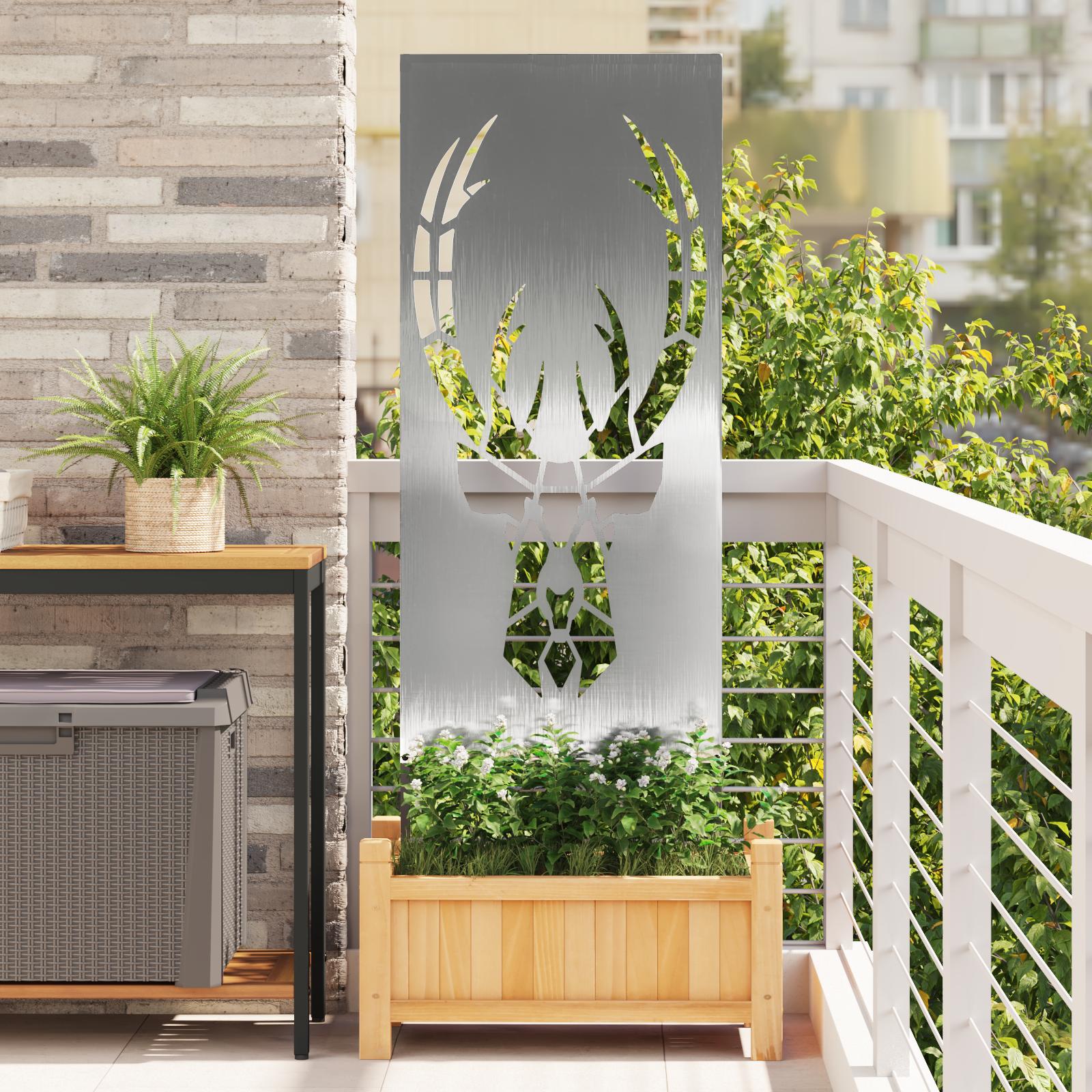 Have Dekorativ Panel Sølv 50 x 140 cm Rustfrit stål