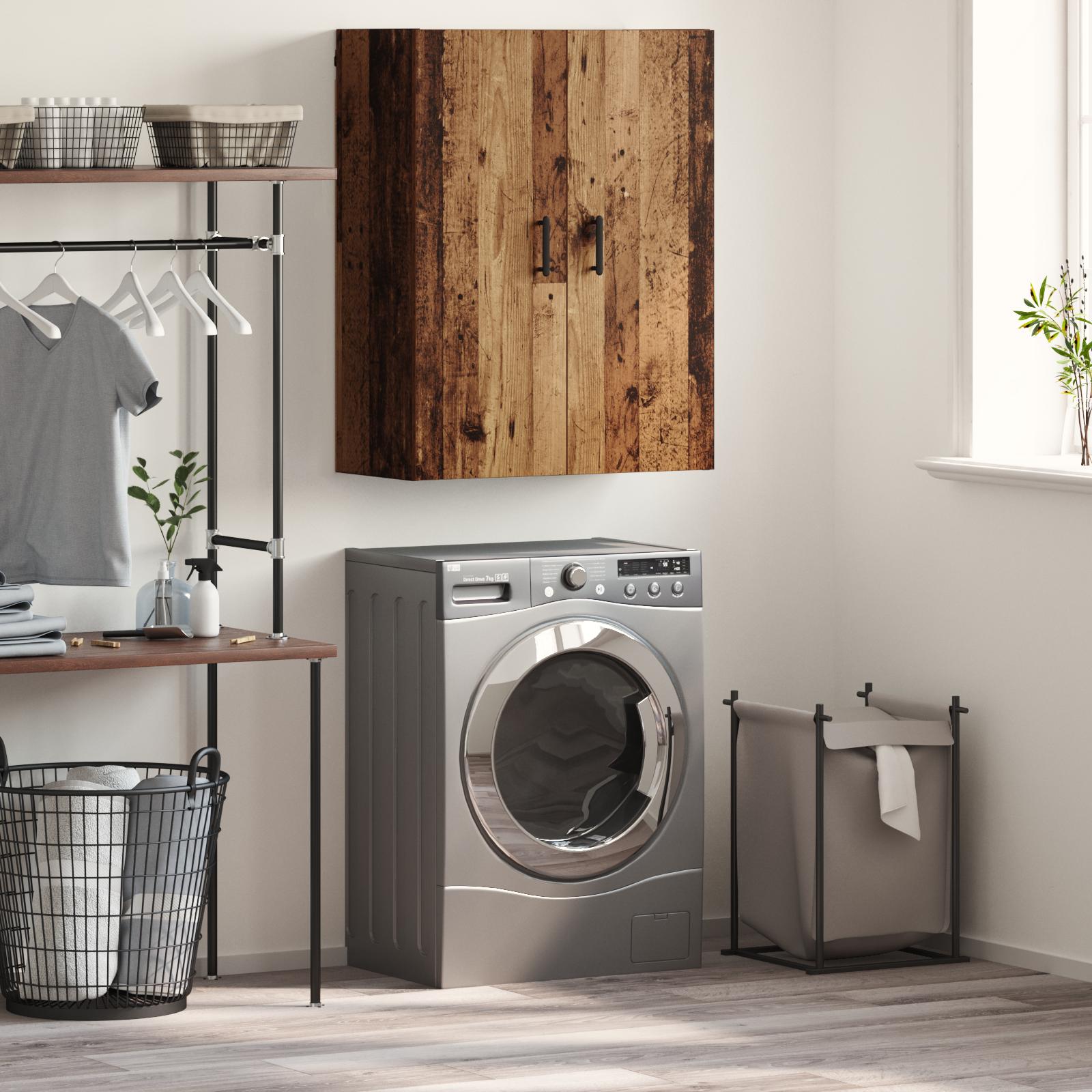 Vægskab med hylde Gammelt træ 69.5 x 34 x 90 cm Konstrueret træ