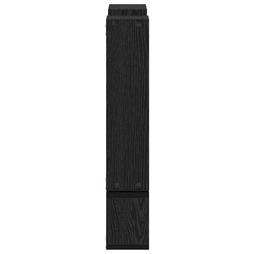 Væg Cube med hylde Vægmonteret Andet med opbevaring Sort eg 96 x 12 x 64 cm Konstrueret træ