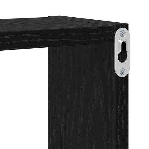 Væg Cube med hylde Vægmonteret Andet med opbevaring Sort eg 96 x 12 x 64 cm Konstrueret træ