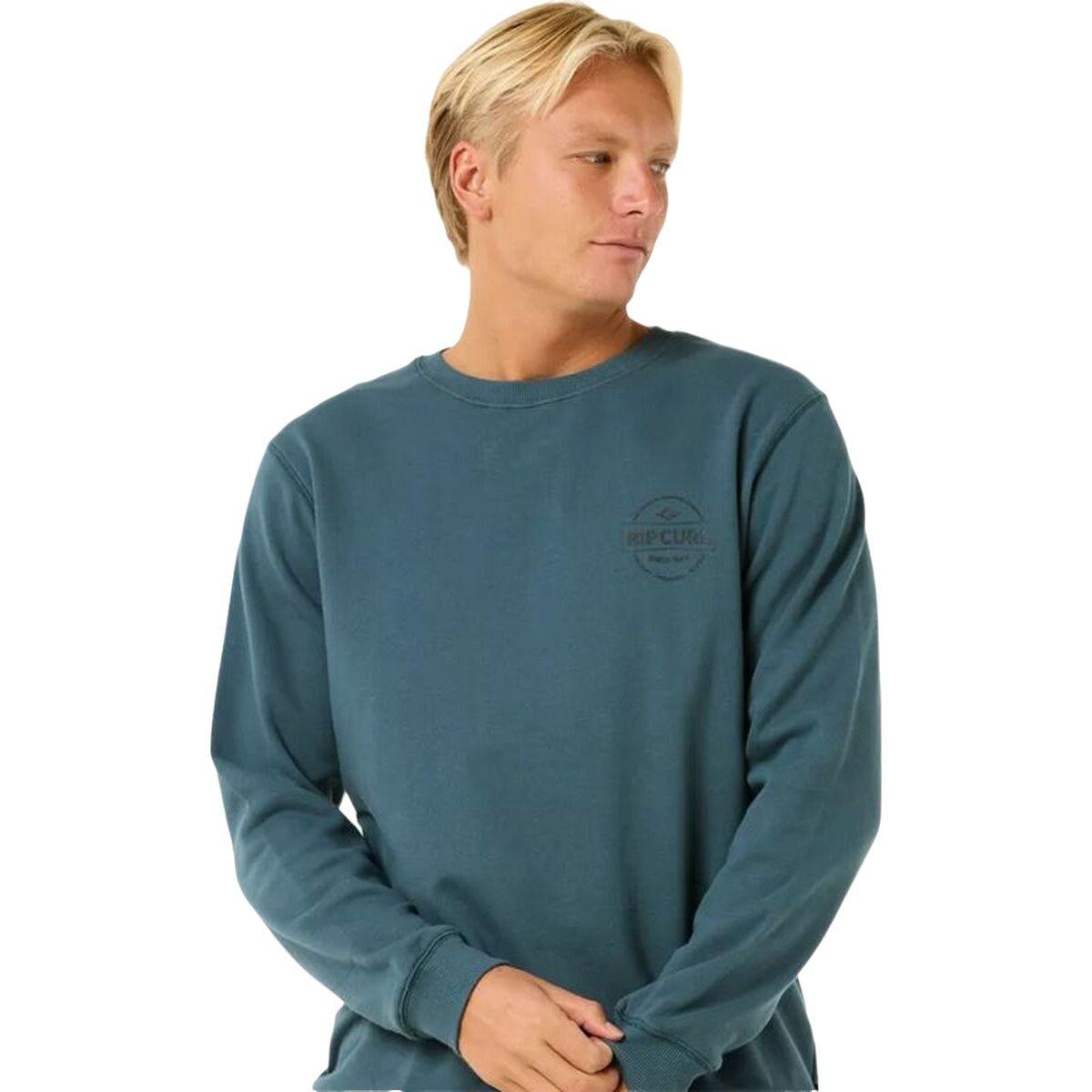 Rip Curl Stapler Crew sweatshirt til mænd - Blå, L