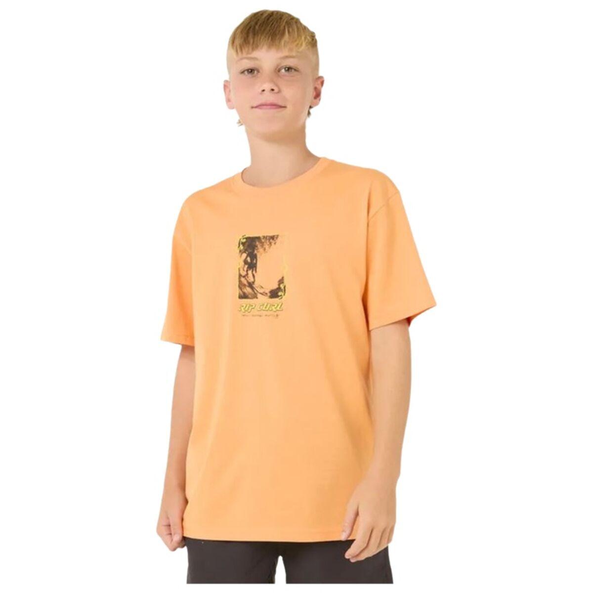 Rip Curl Raw Energy Frame Tee - kortærmet T-shirt til drenge, orange (12 år)