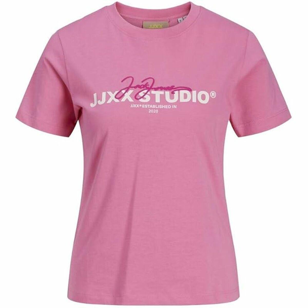 Jack & Jones JXAMY kortærmet T-shirt til kvinder - Pink (XS)