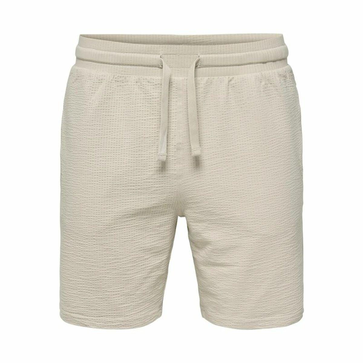 Only & Sons Onskian Life Reg Seersucker bukser/shorts - 2XL