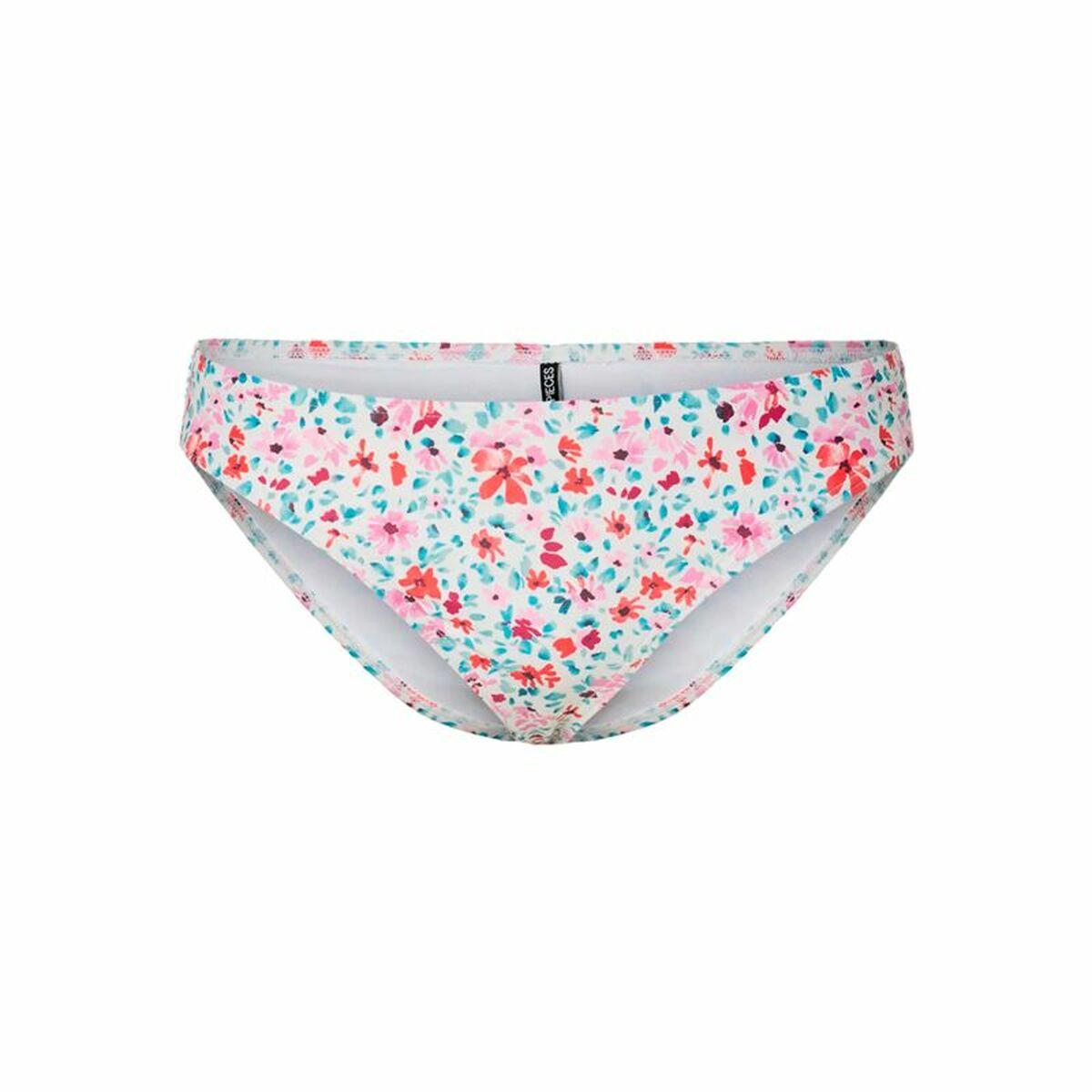 Pieces bikinitrusser Cloud Dancer - Hvid/print, XS