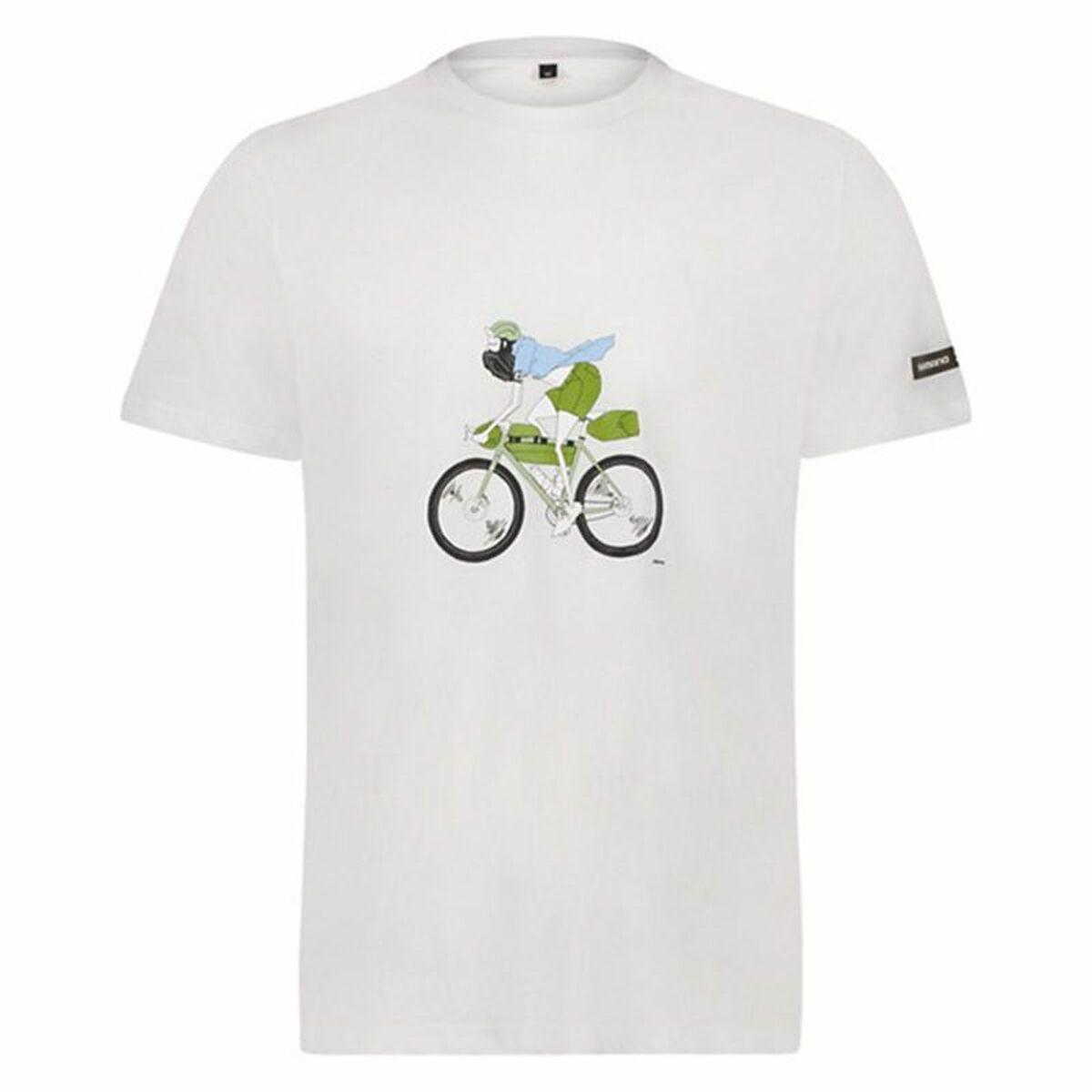 Shimano Sentiero Ltd kortærmet T-shirt til mænd - Hvid, M