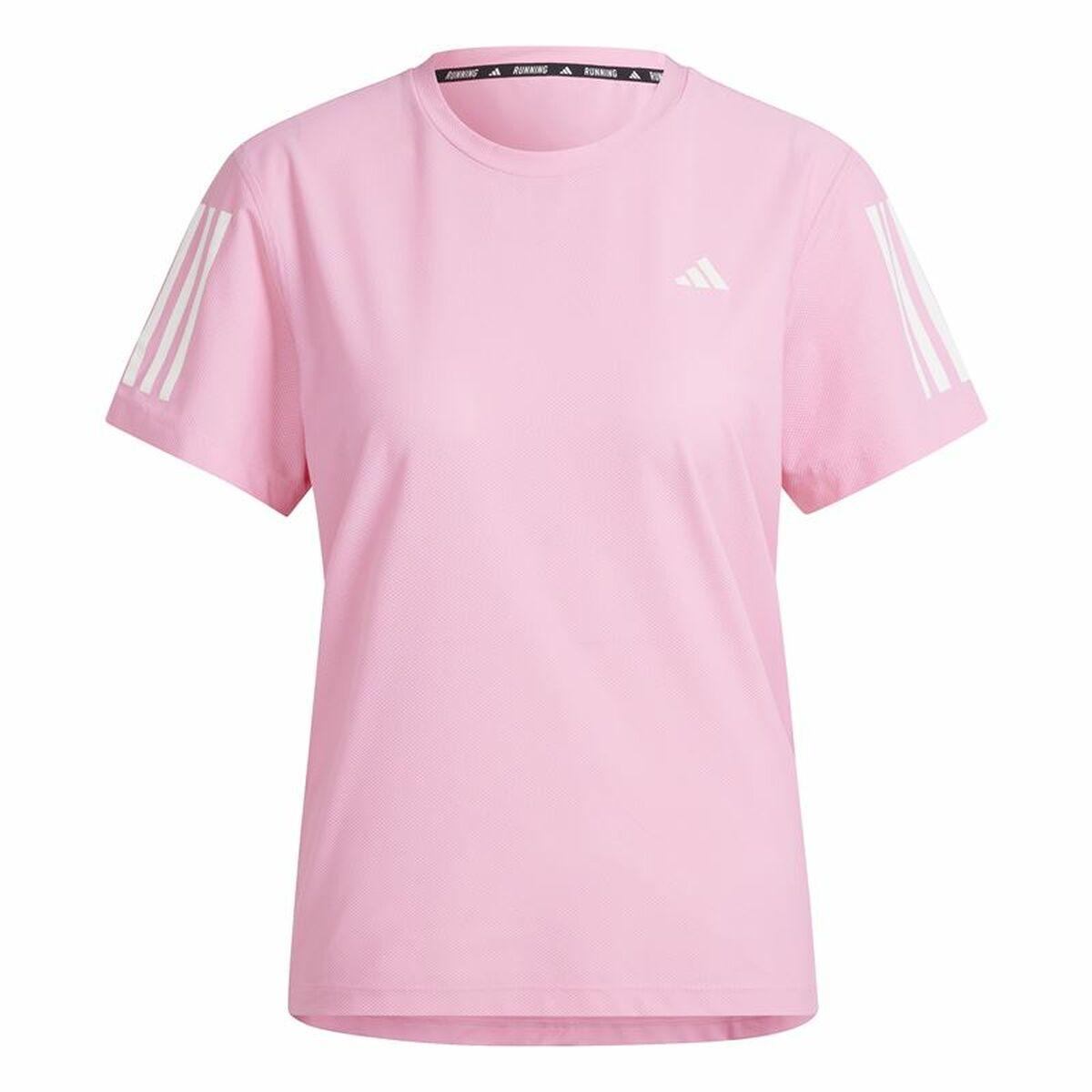 Adidas Own The Run kortærmet T-shirt til kvinder - XS, pink