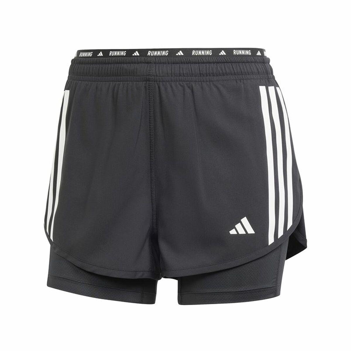 Adidas Own The Run 3-Stripes 2-in-1 løbeshorts dame (XS)