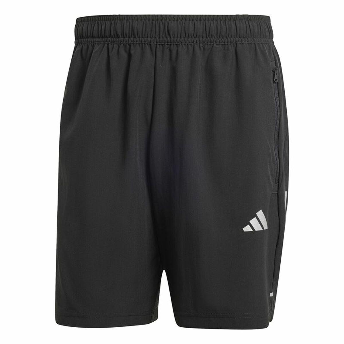 Adidas Gym+ 3 Stripes Woven herre træningsshorts - sort, str. S