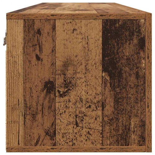 Vægskab 100 x 36,5 x 35 cm i konstrueret træ - gammelt træ