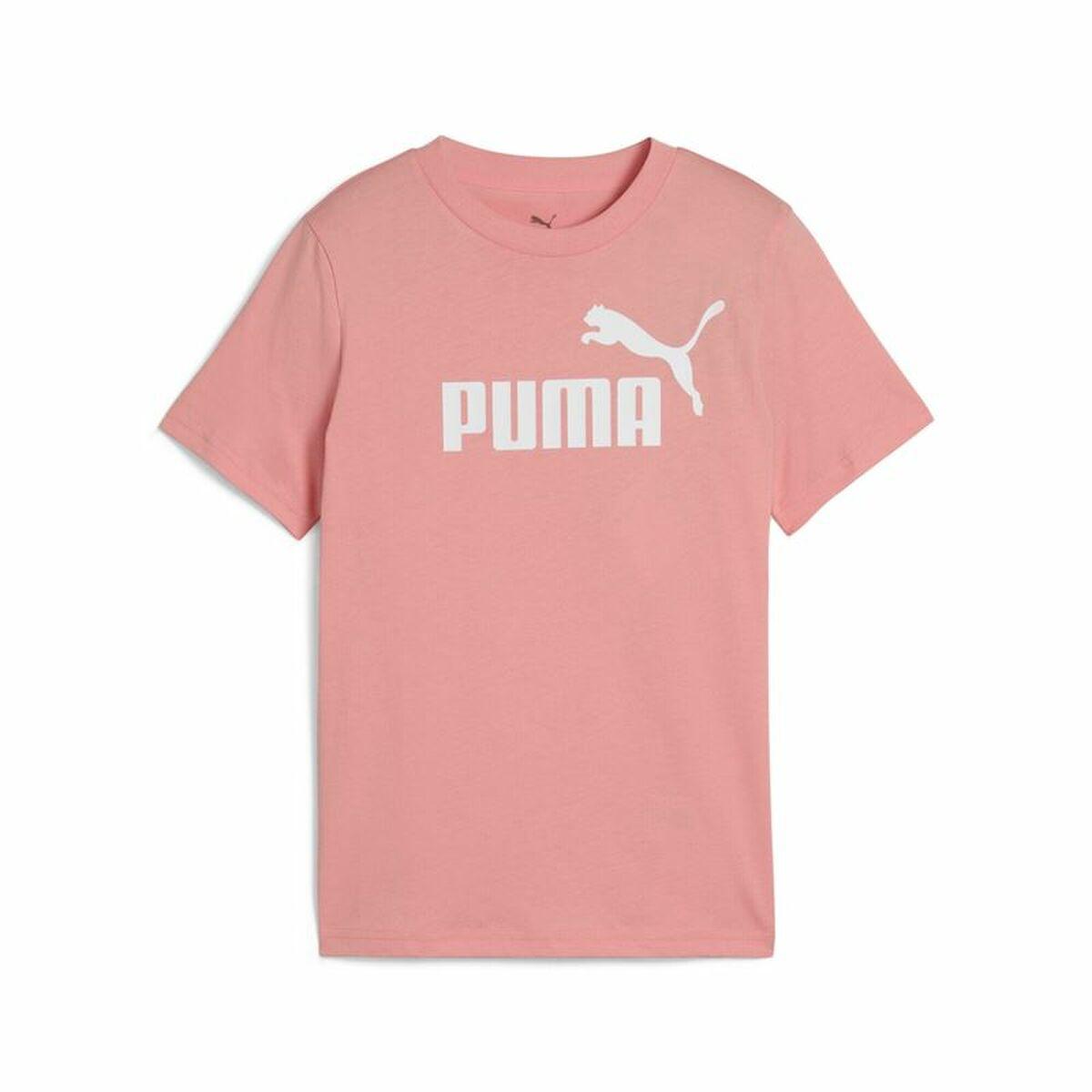 Puma Essentials No. 1 Logo T-shirt til piger - Pink (13-14 år)