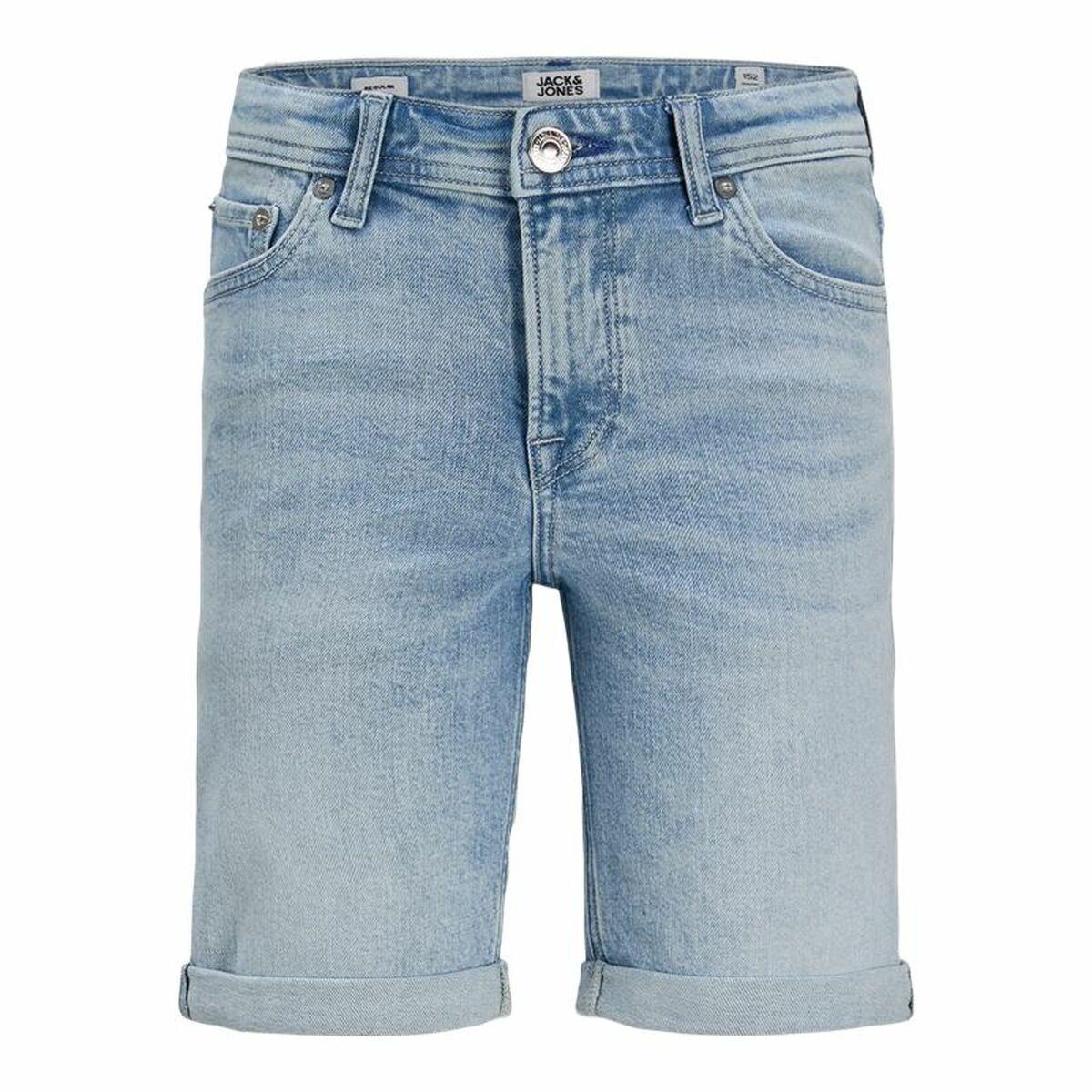 Jack & Jones Jjirick Jjoriginal AM 360 shorts til børn - lyseblå denim, 9 år