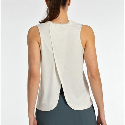 Var dame T-shirt uden ærmer - Beige, Str. S