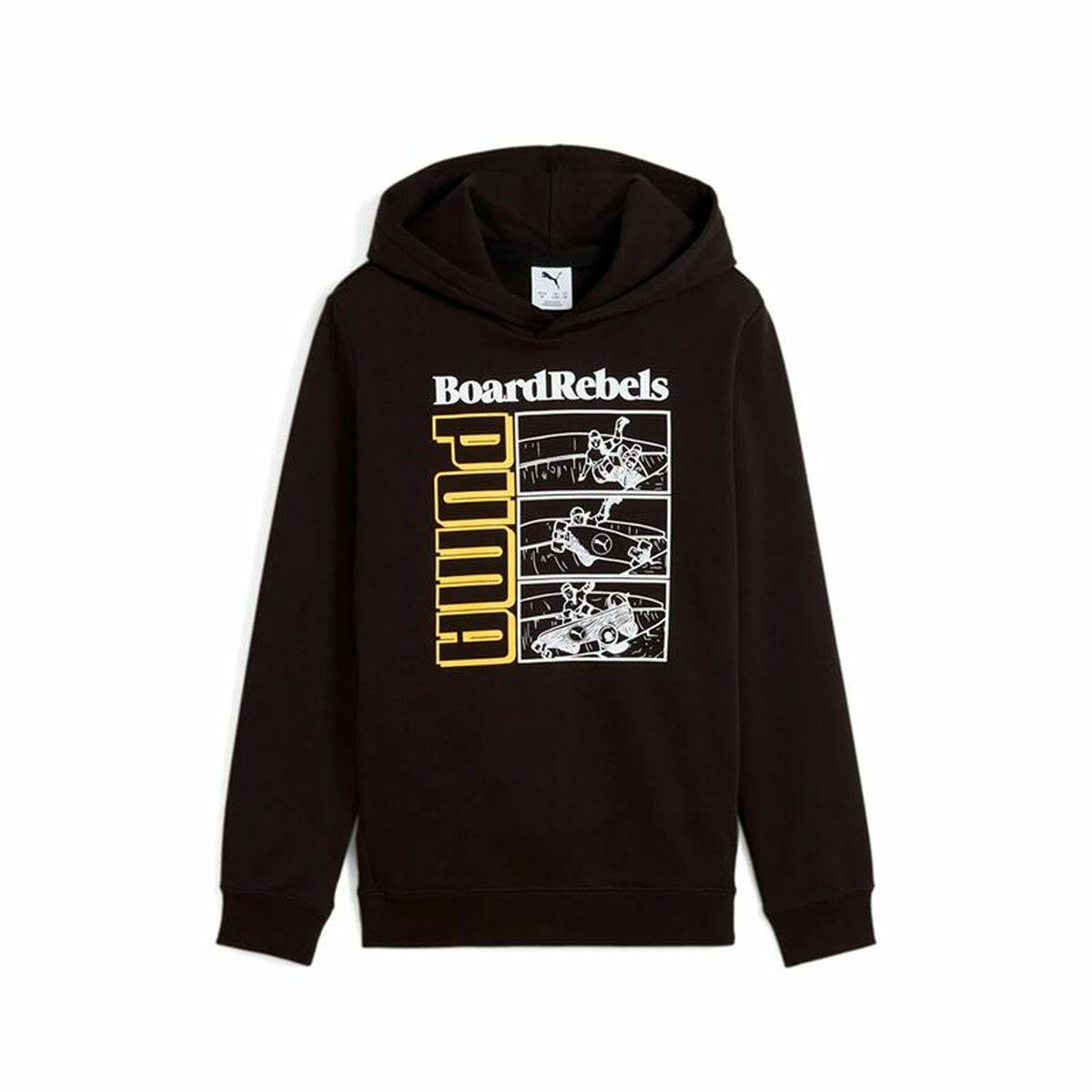 Puma Mid90S Tr B hættetrøje til børn - sort, 11-12 år