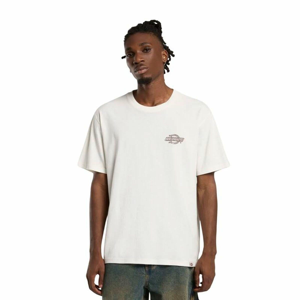 Dickies Wood Logo T-shirt til mænd, hvid (M)