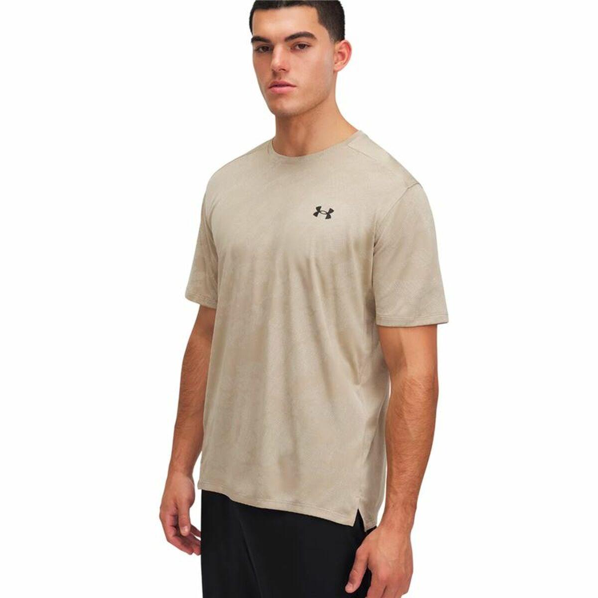 Under Armour Tech kortærmet T-shirt til mænd - lys brun, M