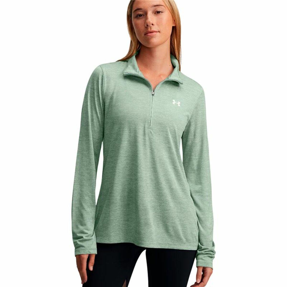 Under Armour Tech 1/2 Zip langærmet T-shirt til dame - XS
