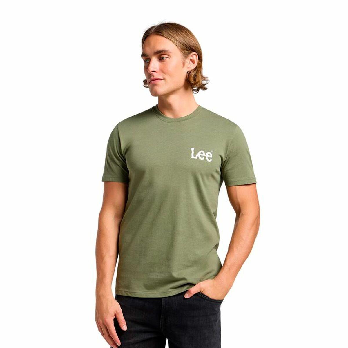 Lee kortærmet T-shirt til mænd - Medium Wobbly Lee, str. S