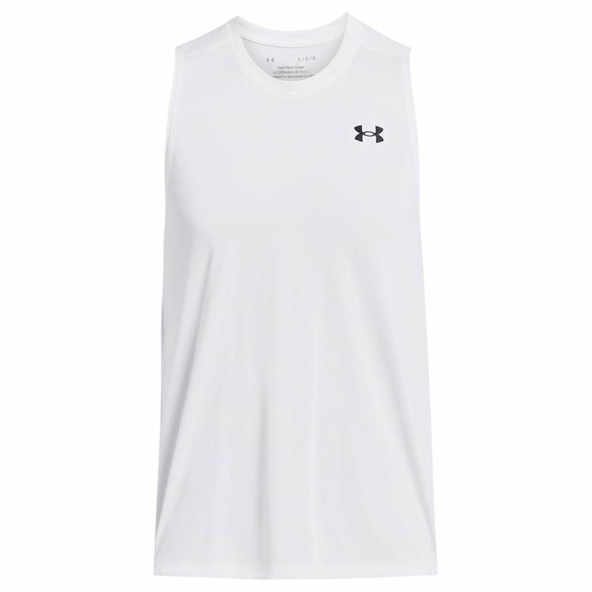 Under Armour Tech Tank - herre trænings-tanktop, hvid (XL)