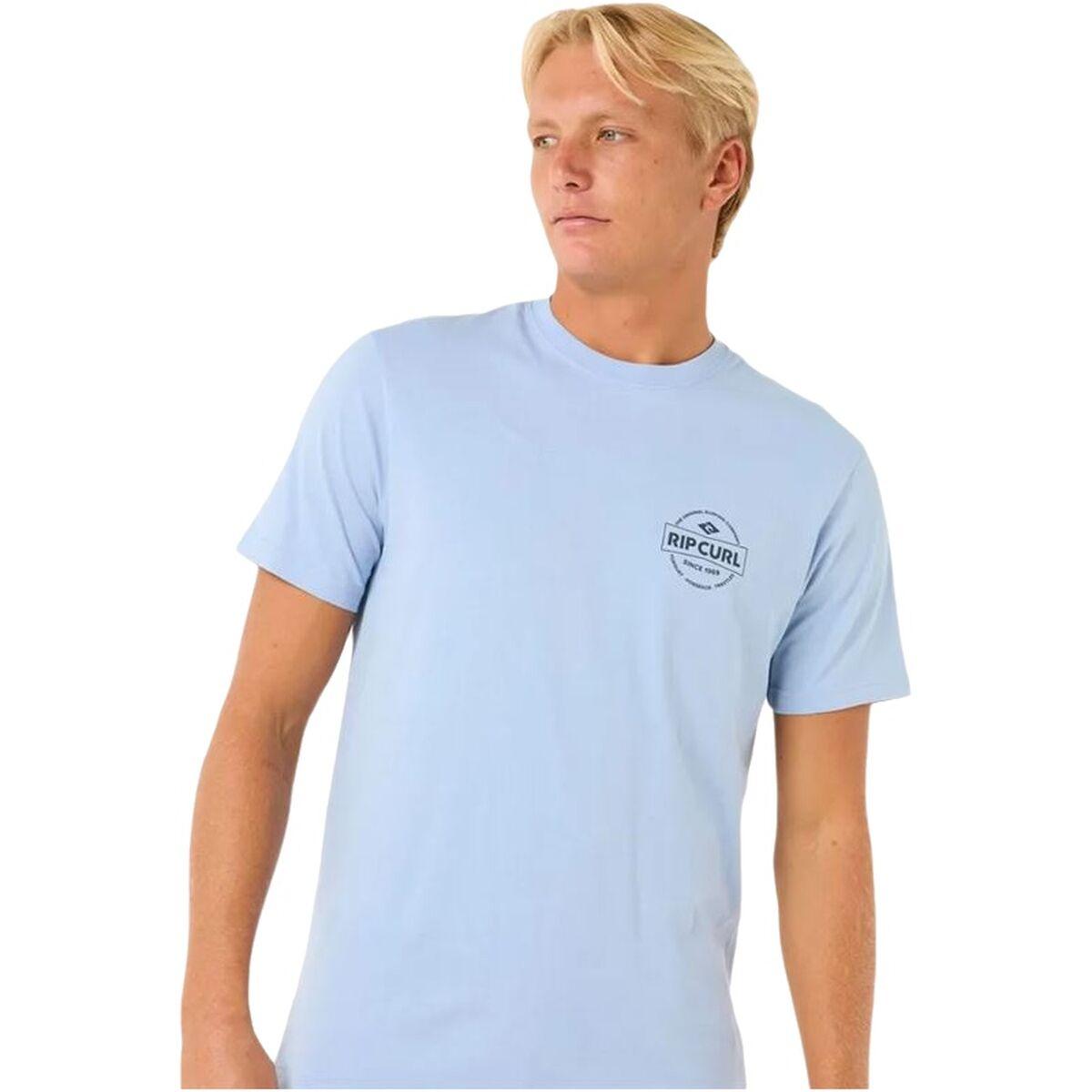 Rip Curl Staple Tee herre T-shirt, kortærmet, blå (S)