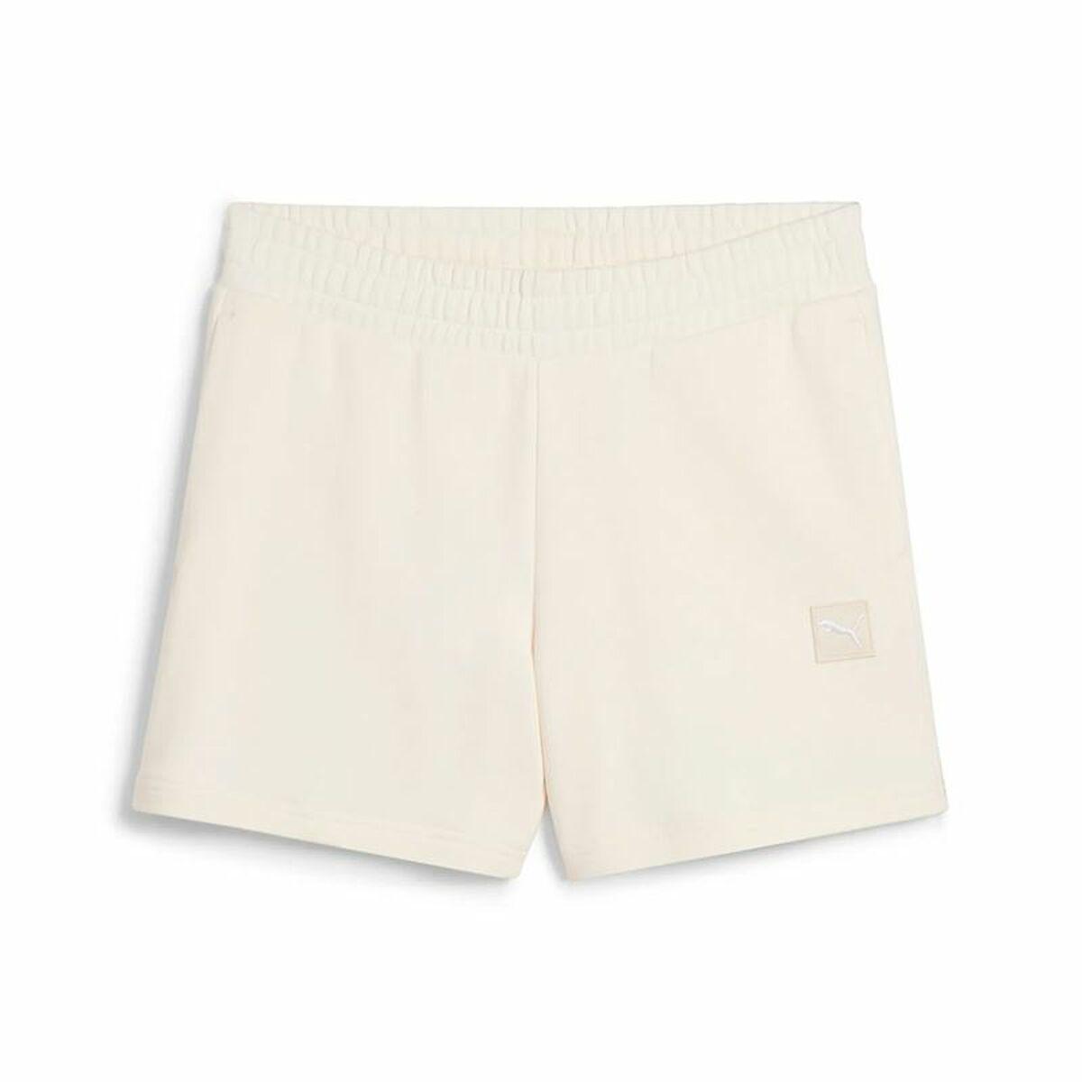 Puma Essentials Elevatedd-Ris shorts til kvinder - Hvid natur, str. S