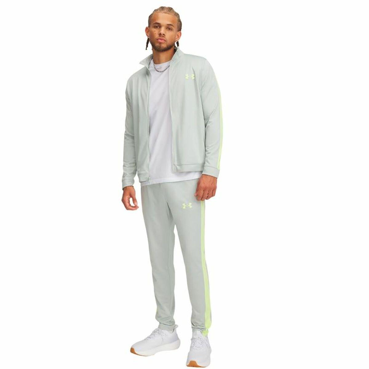 Under Armour Rival Knit træningssæt - lysegrøn, mænd, str. M