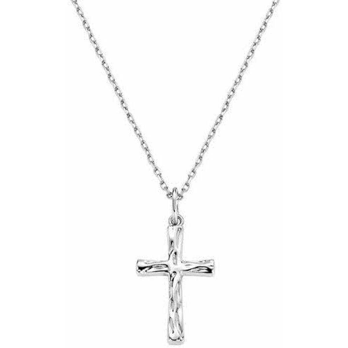 Amen halskæde til kvinder - sølv med korsvedhæng