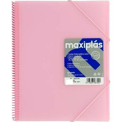 Grafoplas organiser mappe A4, lyserød - 4 stk.