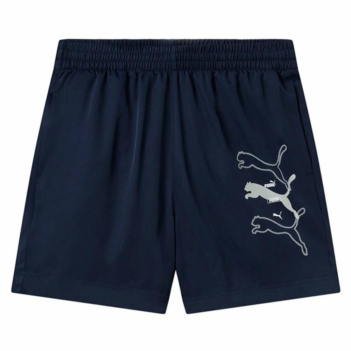 Puma Essentials Logo Lab bukser - marineblå (M)