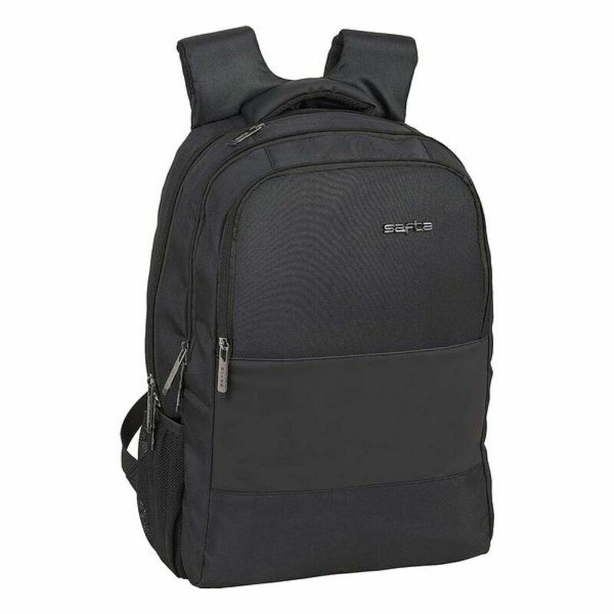 Safta rygsæk til laptop 15,6" med USB - sort 30 × 43 × 16 cm