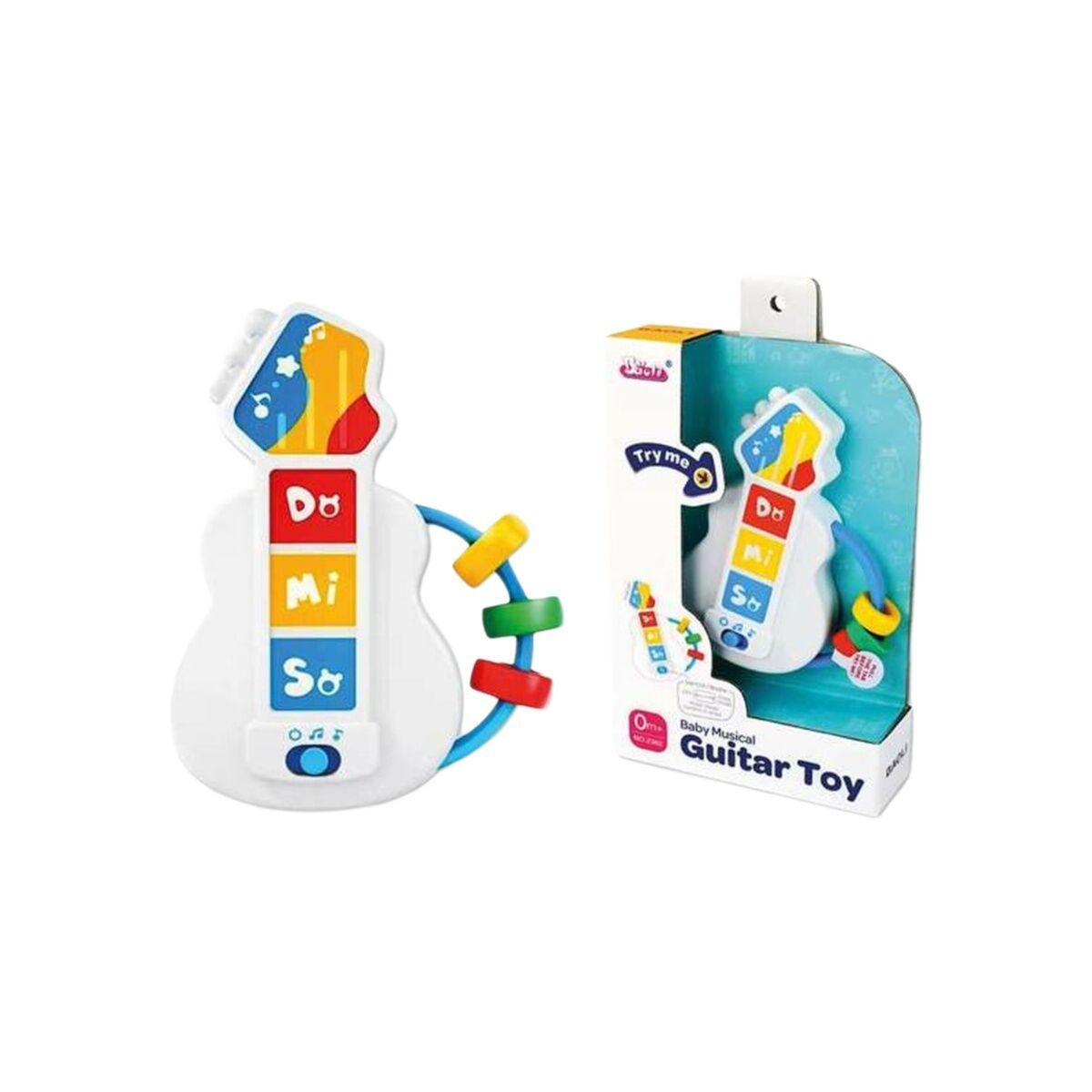 Babylegetøj guitar med lyd - interaktiv, 24 × 15 × 5 cm
