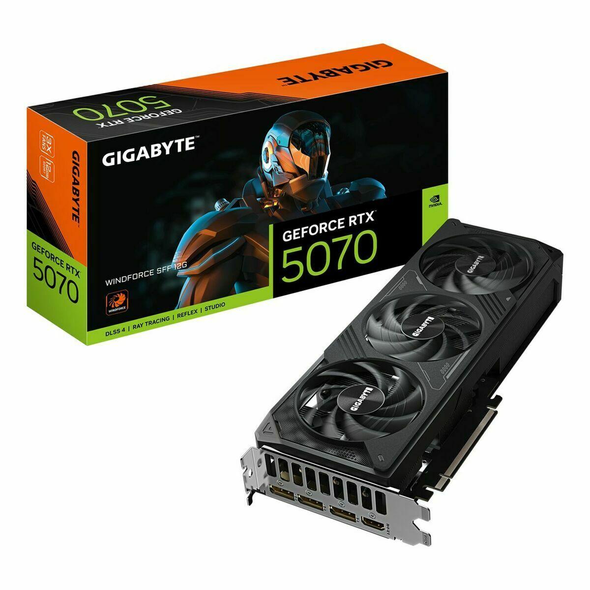 GIGABYTE GeForce RTX 5070 WindForce 3 - 12GB GDDR7 RAM - Grafikkort