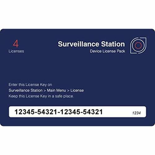 Synology Surveillance Station - 4 enhedslicenser (CLP4)