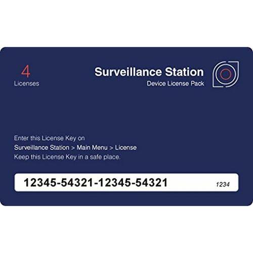 Synology Surveillance Station - 4 enhedslicenser (CLP4)