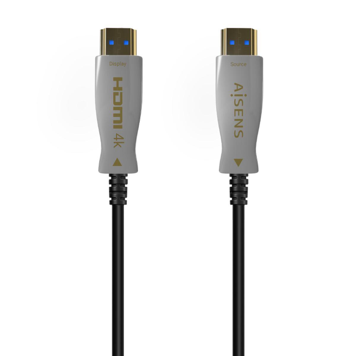 Aisens HDMI-kabel A148-0698, 100 m, sort - HDMI 2.0, 4K HDR