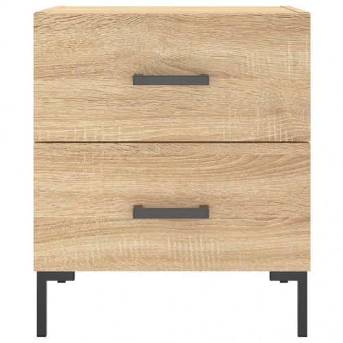 Sengeborde 2 stk. - 40×35×47,5 cm i konstrueret træ, sonoma-eg