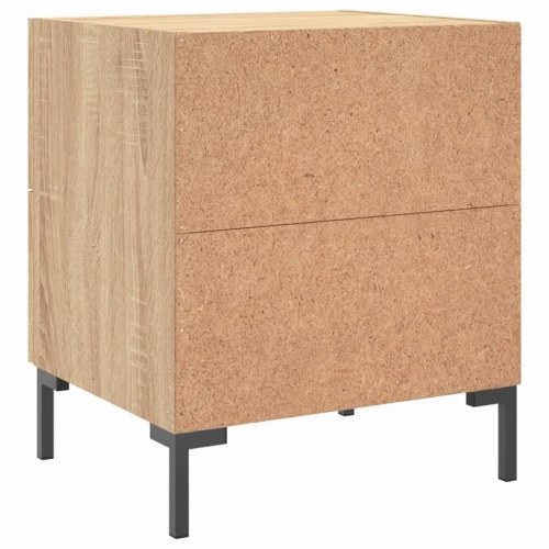 Sengeborde 2 stk. - 40×35×47,5 cm i konstrueret træ, sonoma-eg