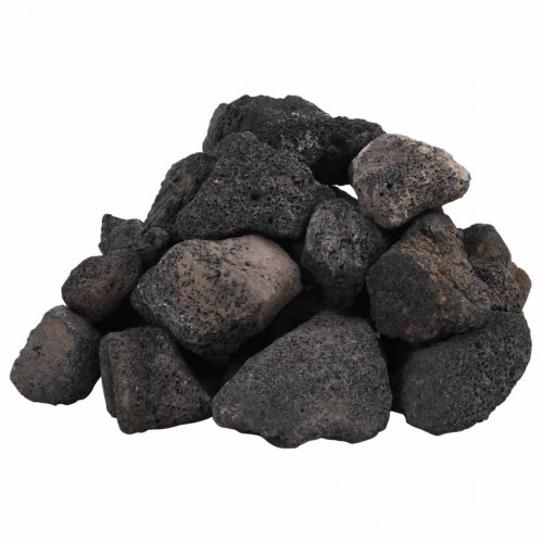 Vulkanske sten til akvarium 25 kg - 5-8 cm, sort